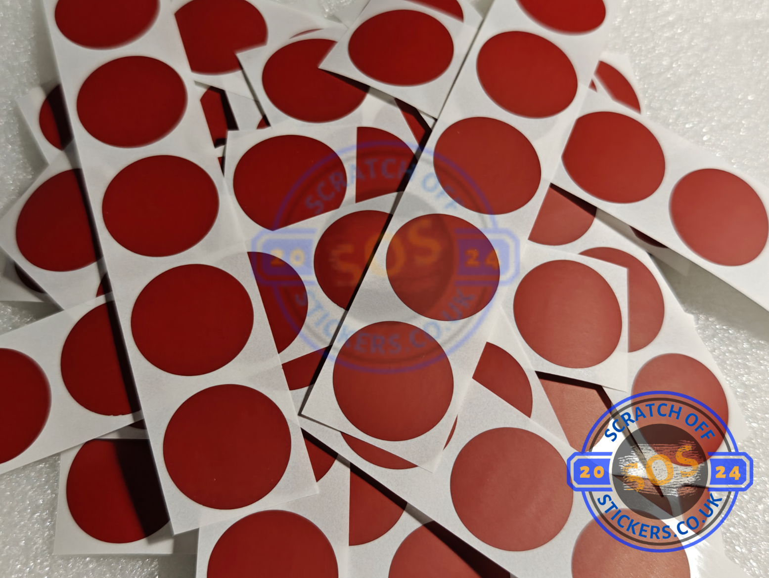 Red Coloured : Scratch Off Stickers, The Scratches You Like