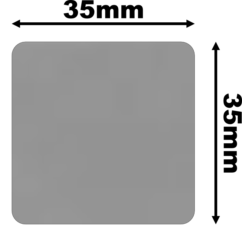 35mm Square Scratch off stickers. Grey. 50pcs [SOS35SqGR-50] - £3.40 ...